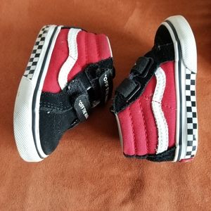4c Vans Sk8 Mid Reissue Red, Black and White
